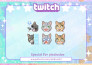 draw cute custom chibi emotes or sub badges for twitch, discord, vtuber